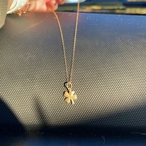 14k gold shamrock jewelry set